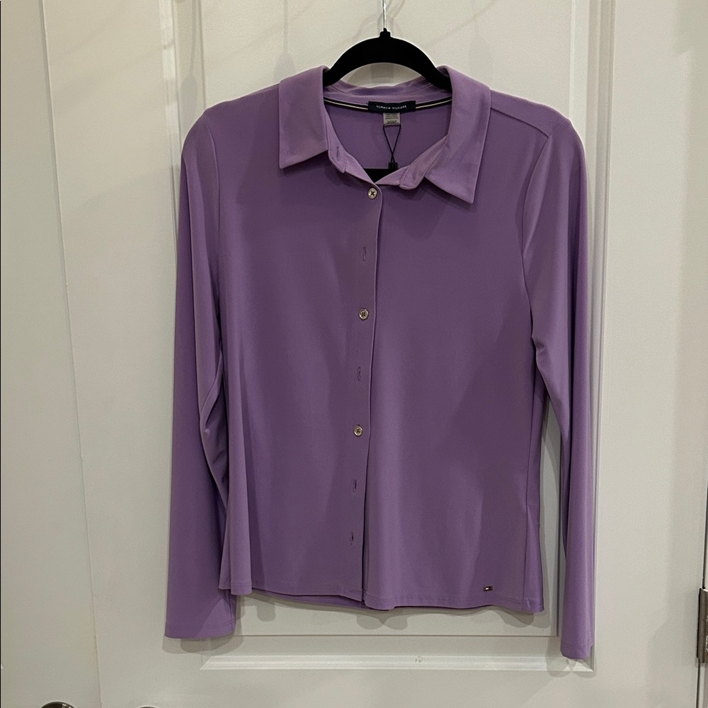 Tommy Hilfiger Lavender Button-Down Shirt